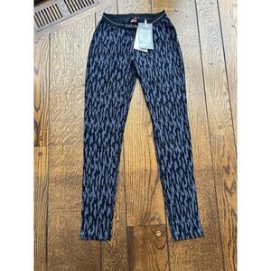 icebreaker Women's Merino 260 Vertex Glacial Camo Leggings Graphite Black Small